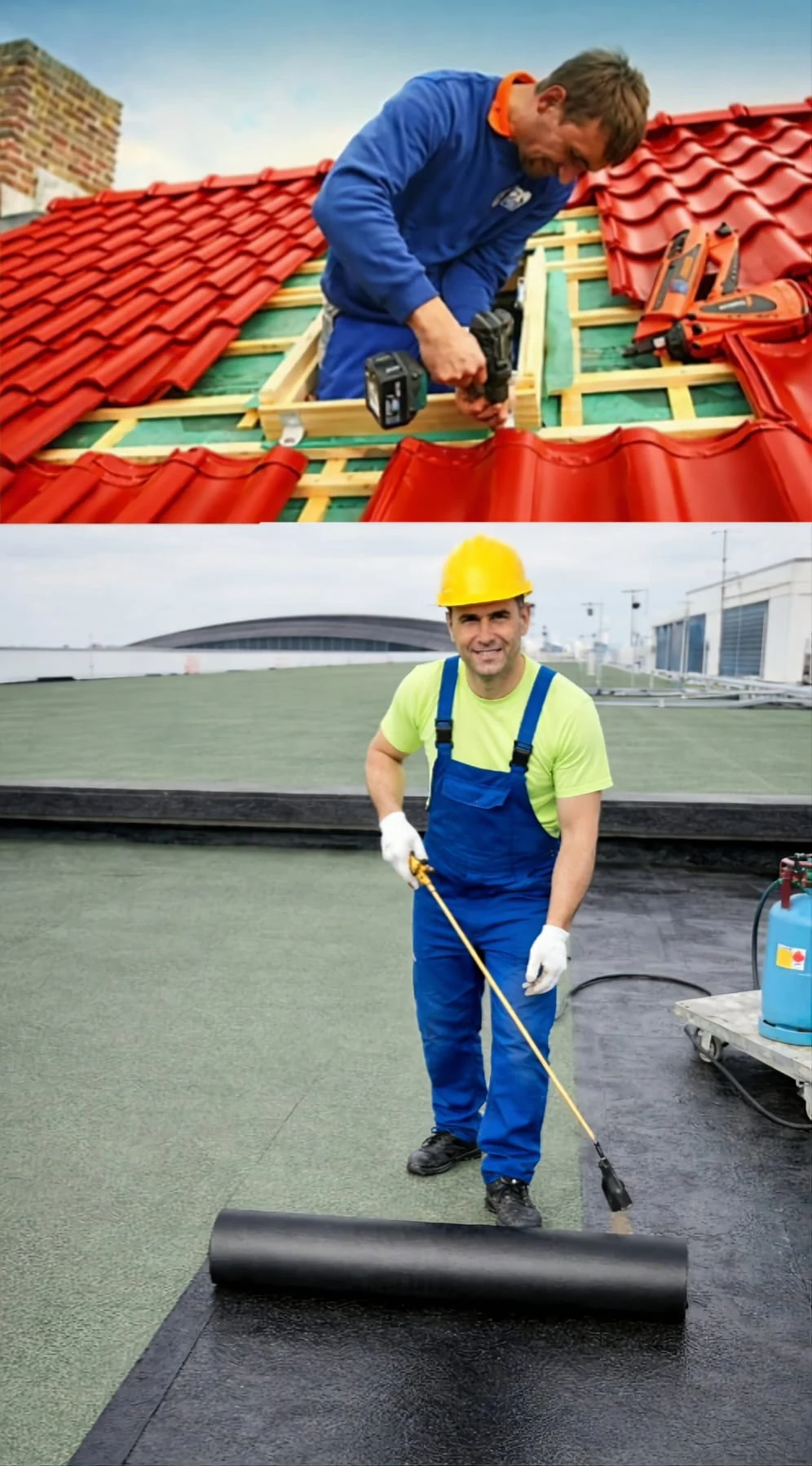 Tím montáže strechy